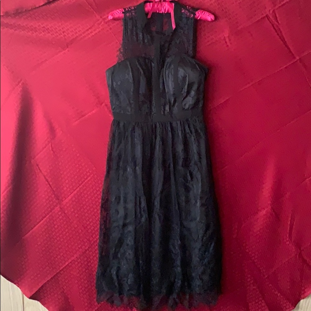 Black lace dress